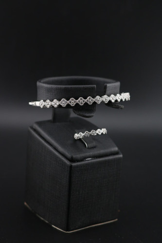 ست دستبند النگویی و انگشتر ونکلیف