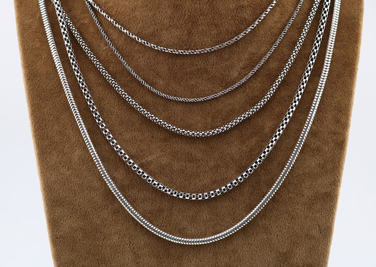 زنجیر نقره سیاه قلم