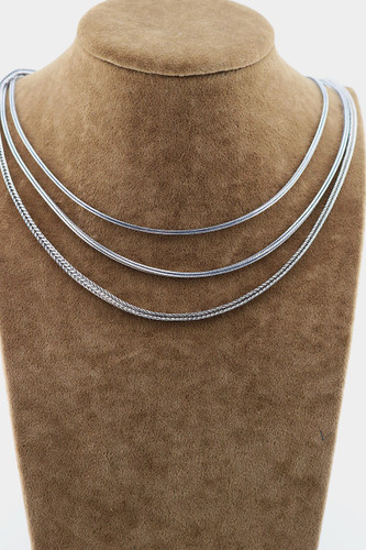 زنجیره نقره سیاه قلم