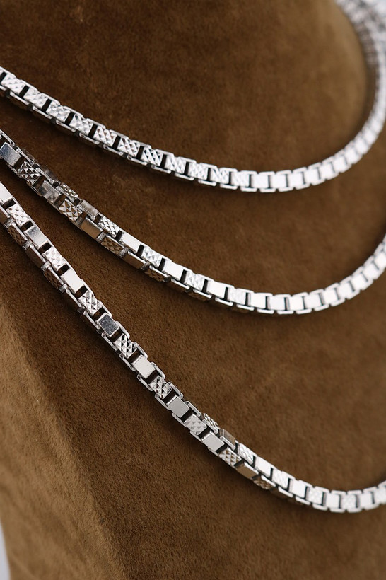 زنجیر نقره ونیزی تراش