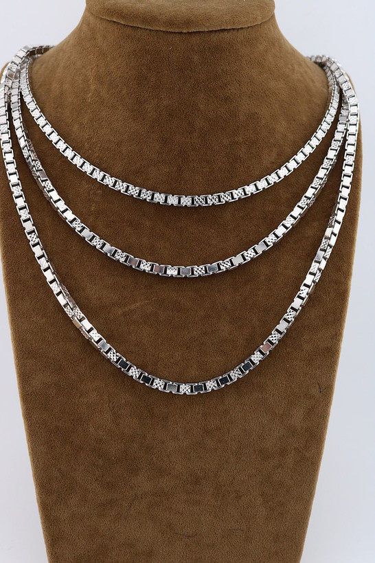 زنجیر نقره ونیزی تراش