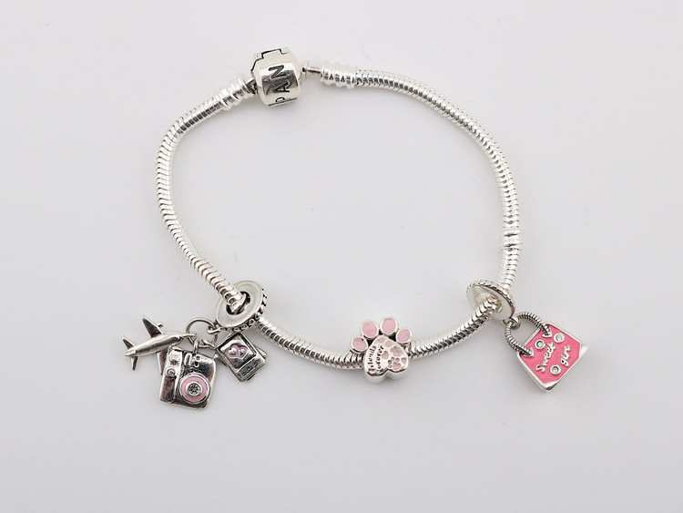 دستبند نقره پاندورا