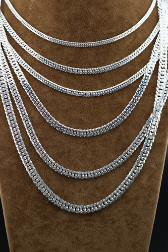 زنجیر نقره کارتیر دوبل