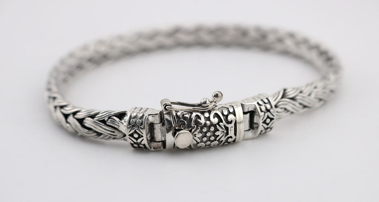 دستبند نقره مردانه