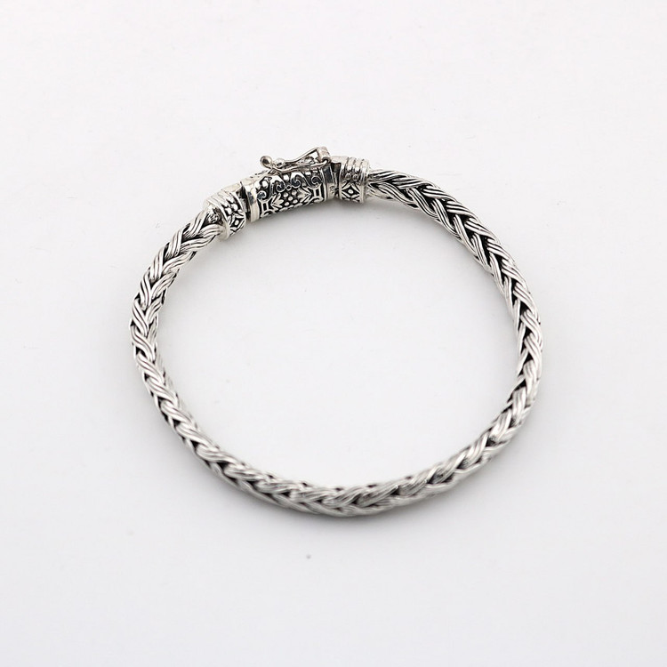 دستبند نقره مردانه