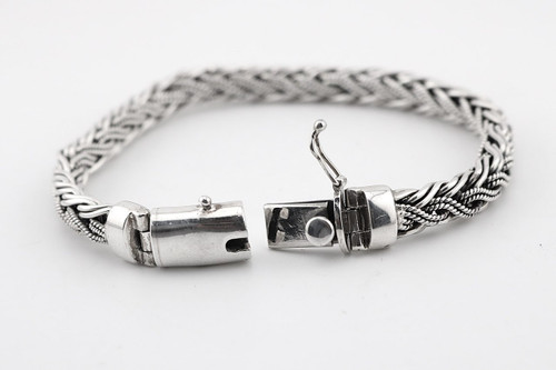 دستبند نقره مردانه