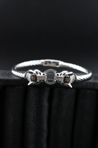 دستبند النگویی نقره