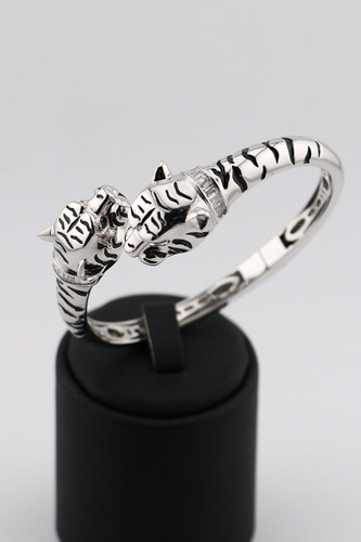 دستبند النگویی نقره