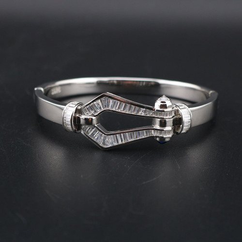 دستبند النگویی نقره