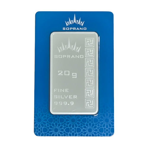 شمش نقره سوپرانو ٢٠ گرمی