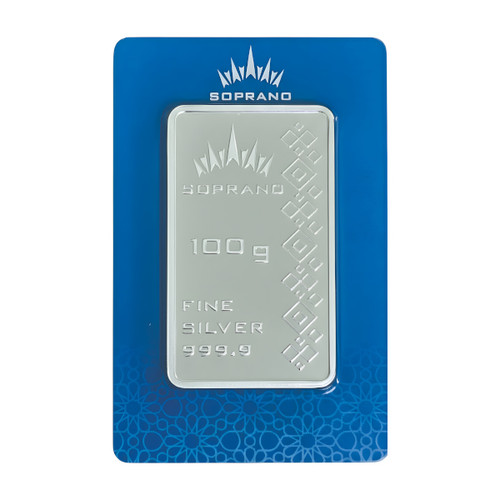 شمش نقره سوپرانو ١٠٠ گرمی
