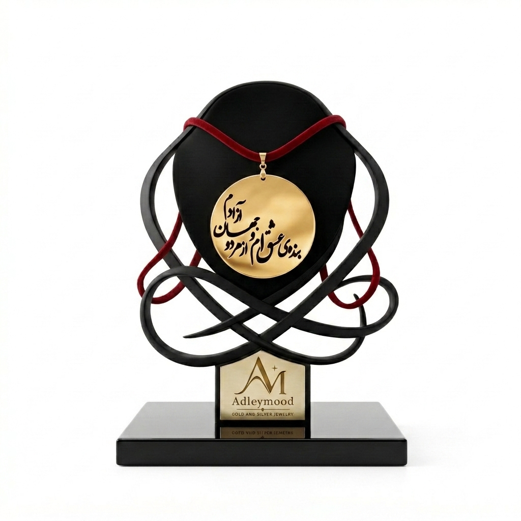 پلاک نقره سفارشی یلدا بهمراه آبکاری طلا کد 212